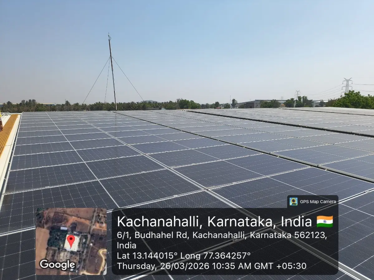 Solar Panels Installation at Kachanahalli